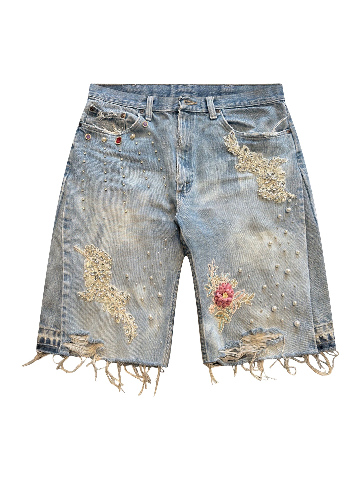 Stone Floral Shorts